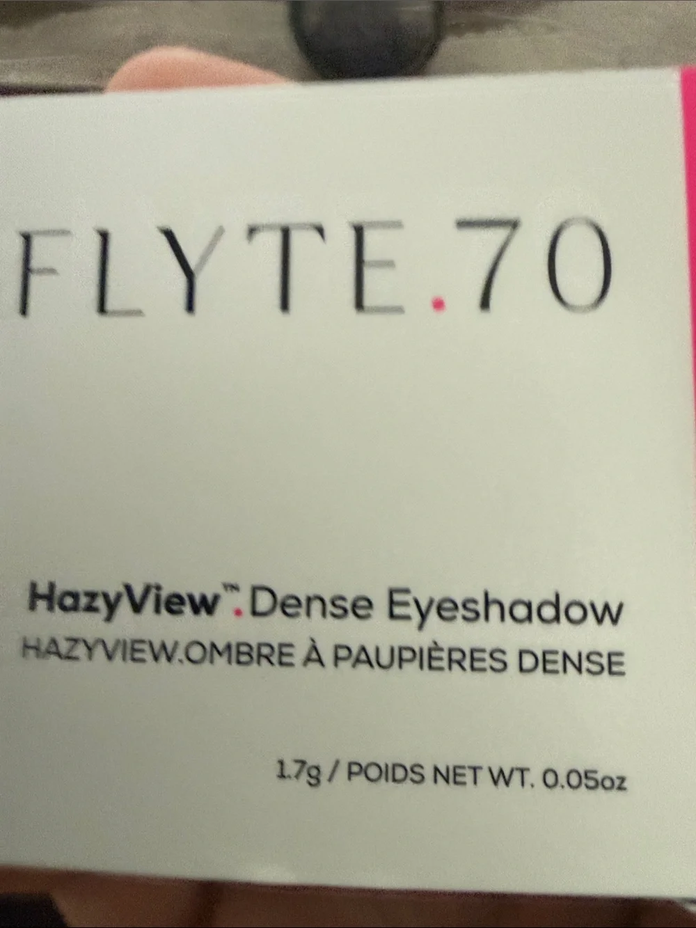 FLYTE.70 HazyView Dense Eyeshadow Duo with pink Colorgram Milk Bling Shadow